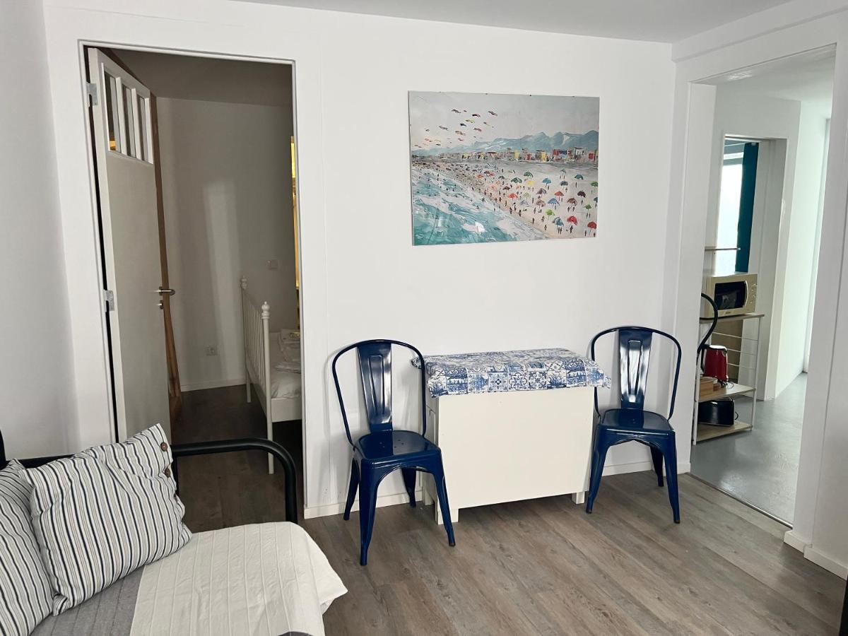 Apartamento 1 Quarto, Com Patio, Em Frente Praia Paço de Arcos Exterior foto